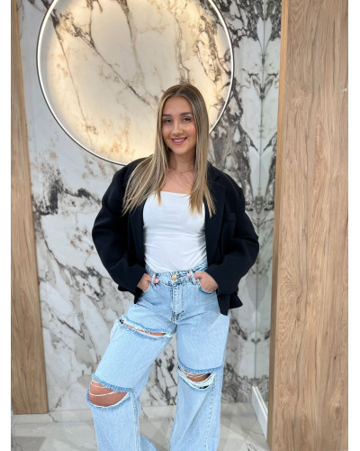 Marynarka pudełkowa By o la la..! czarna