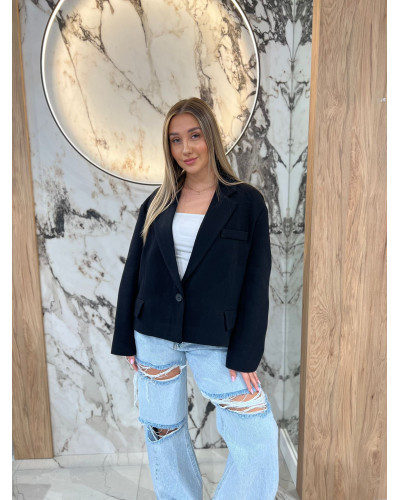 Marynarka pudełkowa By o la la..! czarna