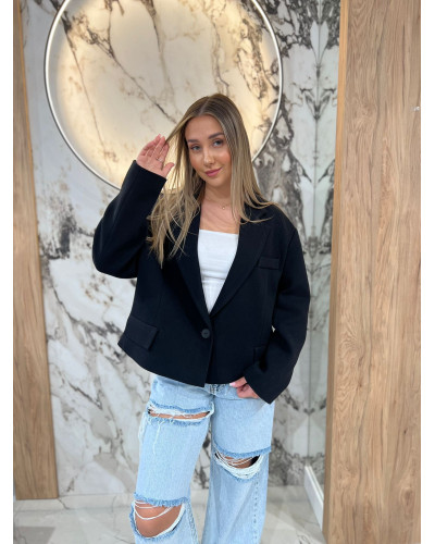 Marynarka pudełkowa By o la la..! czarna