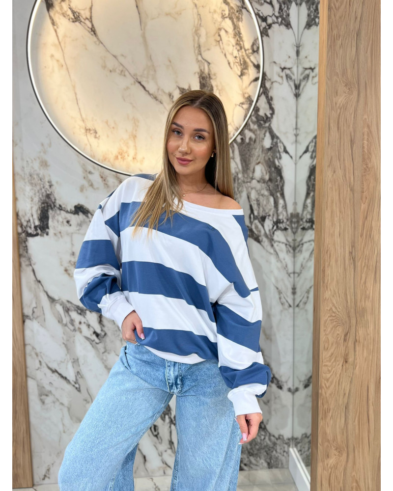 Bluza w pasy By o la la...! denim