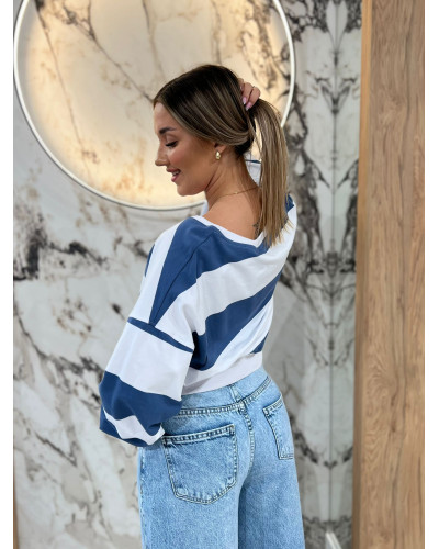 Bluza w pasy By o la la...! denim