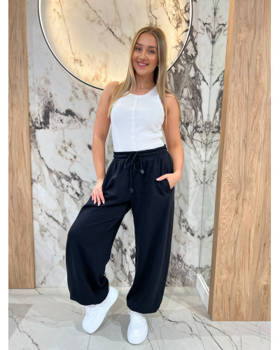 Spodnie dresowe Fashion By o la la...! czarne