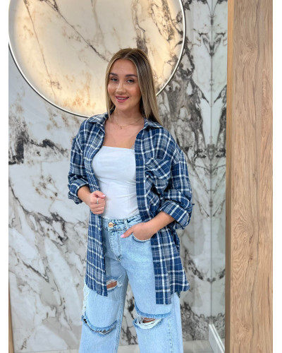 Koszula w kratę By o la la...! denim