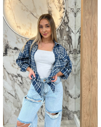 Koszula w kratę By o la la...! denim