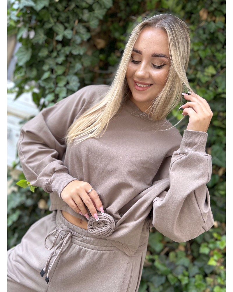 Bluza asymetryczna z różą By o la la...! stone Bluza asymetryczna z różą By o la la...! stone