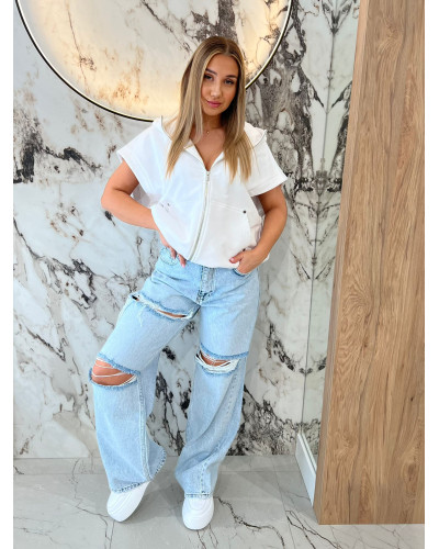 Spodnie jeansowe z dziurami By o la la...!