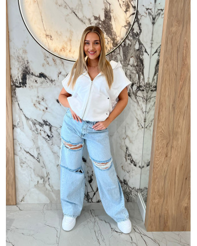 Spodnie jeansowe z dziurami By o la la...!