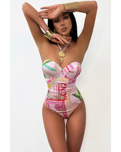 Body z logo La Milla różowe