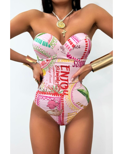 Body z logo La Milla różowe