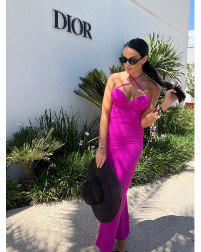 Sukienka maxi La Milla różowa