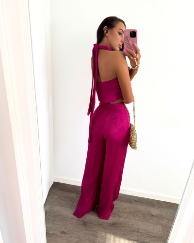 Komplet łezki La Milla różowy