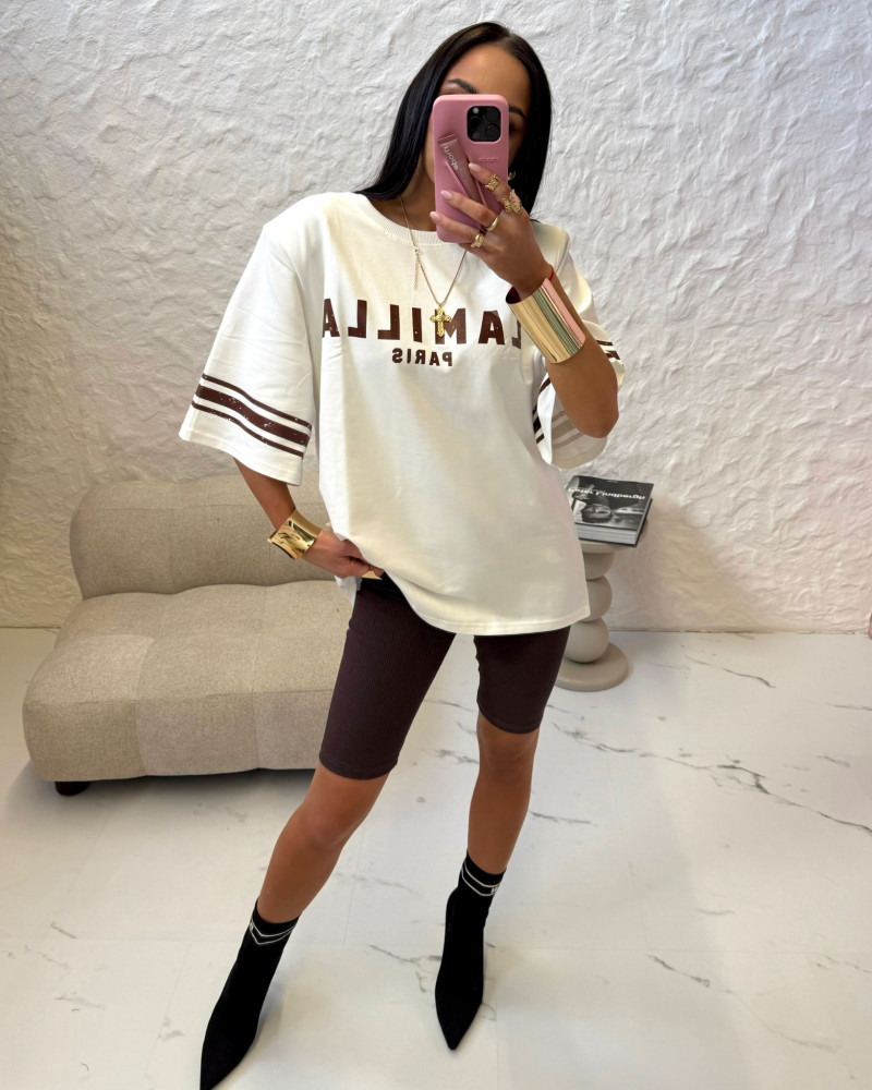 Kolarki prążkowane La Milla czekoladowe