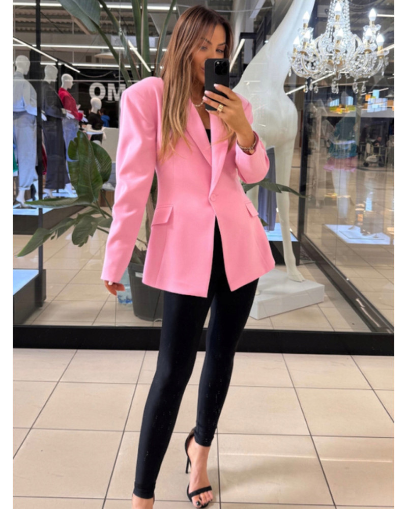 Marynarka taliowana Emo różowa