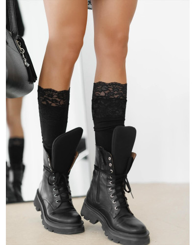 Sukienka z falbankami By o la la...! czarna