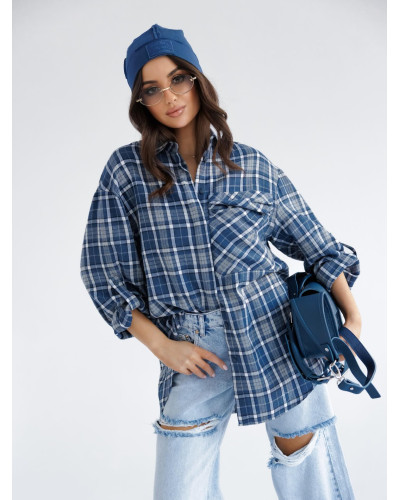 Koszula w kratę By o la la...! denim