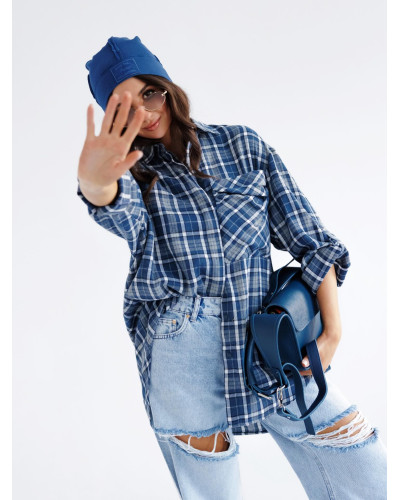 Koszula w kratę By o la la...! denim