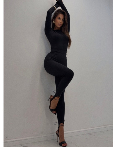 Legginsy narciarki Emo czarne