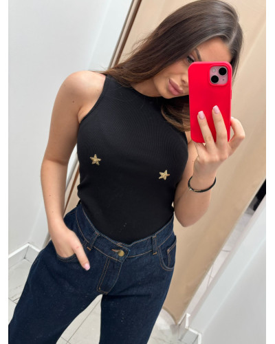 Bokserka z gwiazdkami La Milla czarna