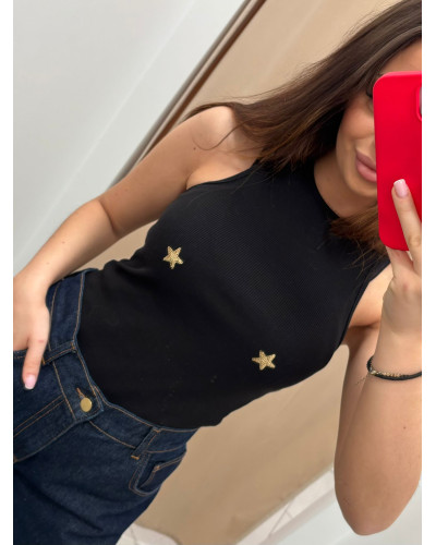 Bokserka z gwiazdkami La Milla czarna