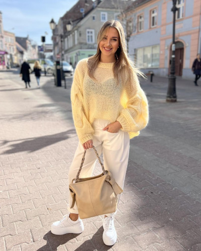 Sweter warkocz By o la la...! sunshine