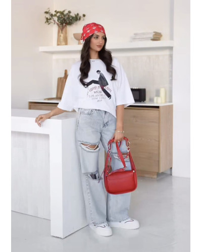 T-shirt Tom Ford By o la la...! biały