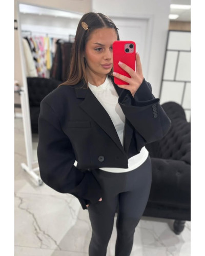 Marynarka krótka Emo czarna