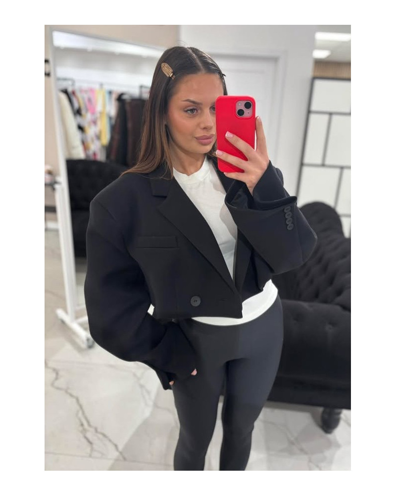 Marynarka krótka Emo czarna