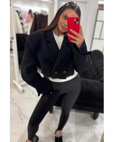 Marynarka krótka Emo czarna