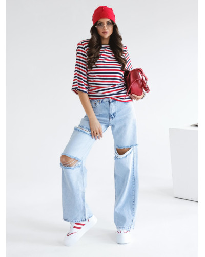 Spodnie jeansowe z dziurami By o la la...!