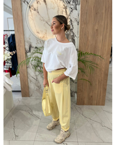 T-shirt z napisem i sercem By o la la...! sunshine