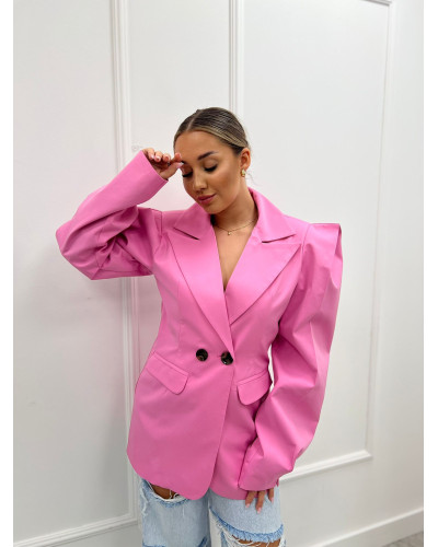 Marynarka taliowana La Milla różowa