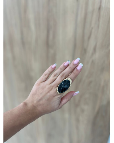 Pierścionek Dolce szara panterka