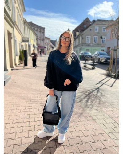 Sweter warkocz By o la la...! czarny