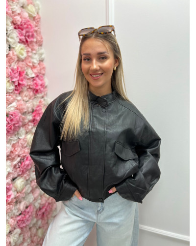 Bomberka ze ściągaczem czarna