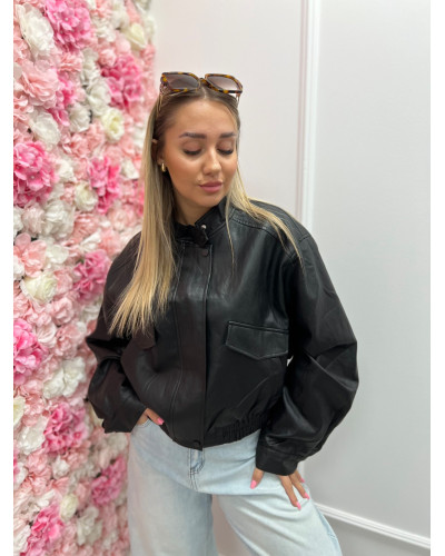 Bomberka ze ściągaczem czarna