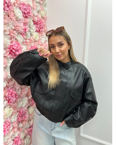 Bomberka ze ściągaczem czarna