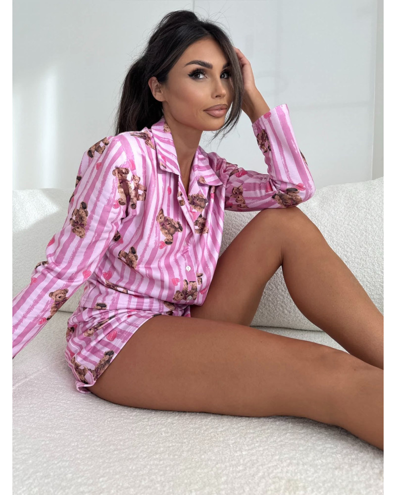 Piżama z krótkimi spodenkami Teddy Heart