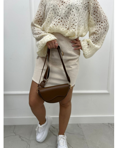 Spódniczka sztruksowa La Milla beżowa