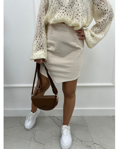 Spódniczka sztruksowa La Milla beżowa