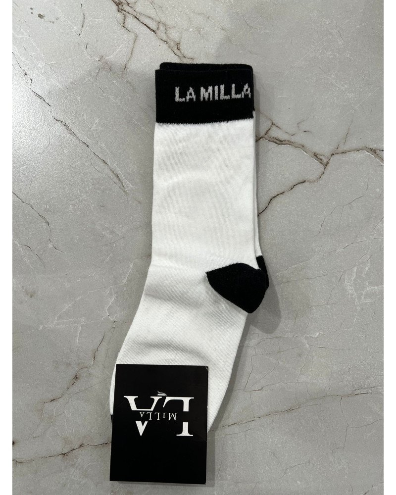 Skarpetki z napisem La Milla białe