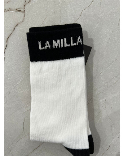 Skarpetki z napisem La Milla białe