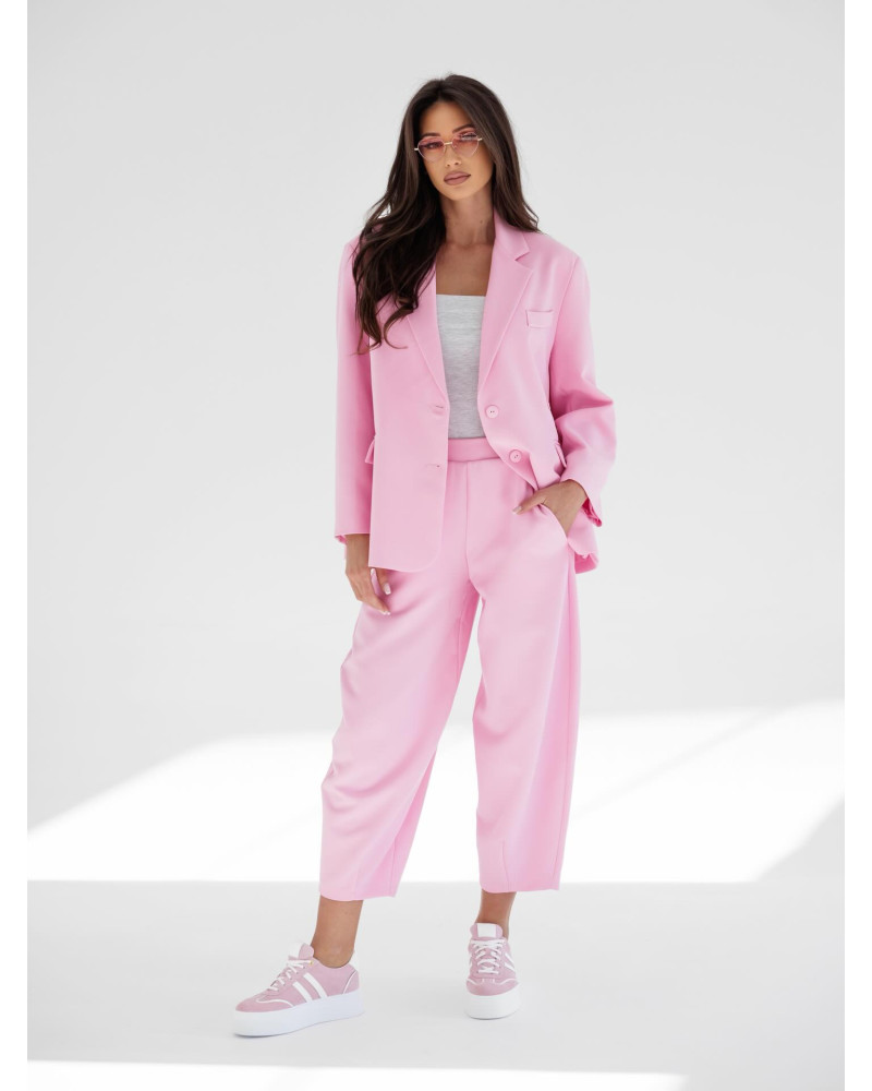 Spodnie materiałowe balony By o la la...! sugar pink