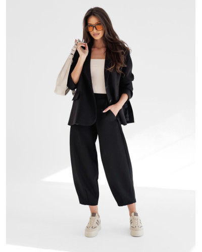 Spodnie materiałowe balony By o la la...! czarne