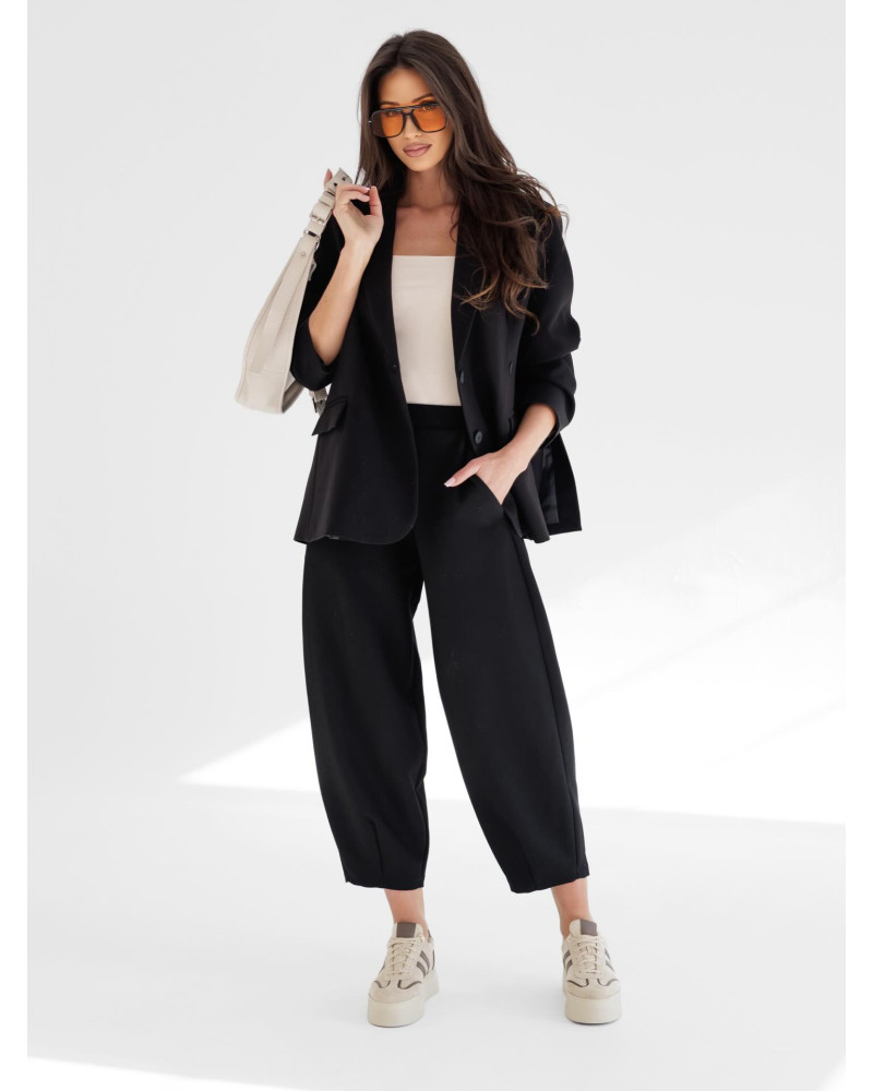 Spodnie materiałowe balony By o la la...! czarne