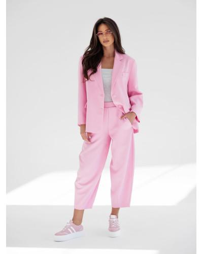 Marynarka materiałowa oversize By o la la...! sugar pink