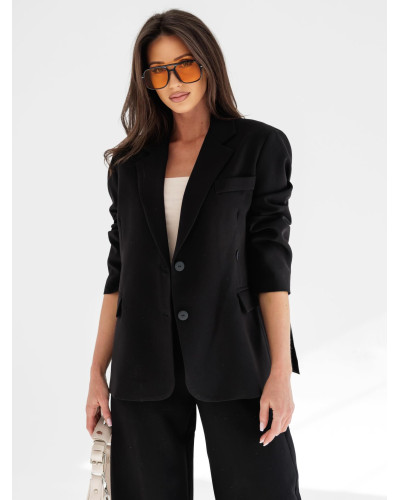 Marynarka materiałowa oversize By o la la...! czarna