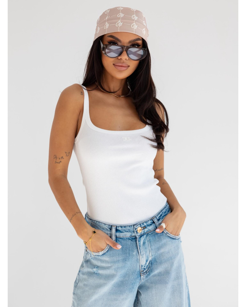 Top na ramiączkach By o la la...! biały