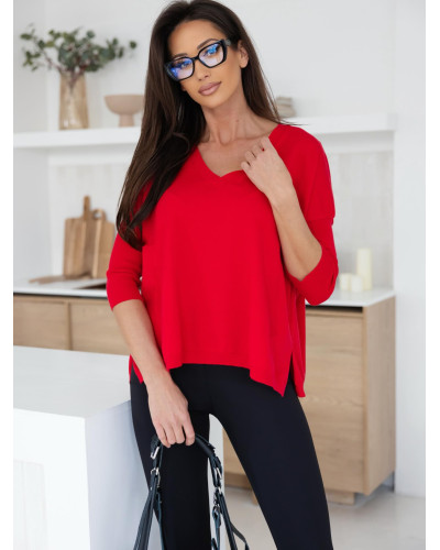 Sweterek w szpic By o la la...! red kiss