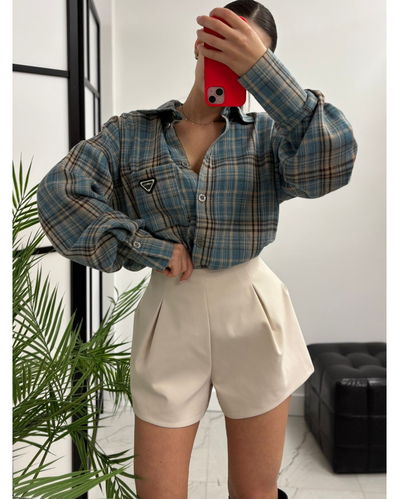 Spodenki materiałowe motylki La Milla jasny beż