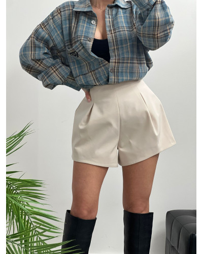 Spodenki materiałowe motylki La Milla jasny beż